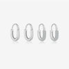 Wholesale S925 Sterling Silver Simple All Match Distinctive Fashionable Ear Buckle Earrings With Electroplating Treatment For Women