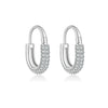 Wholesale S925 Sterling Silver Simple All Match Distinctive Fashionable Ear Buckle Earrings With Electroplating Treatment For Women