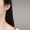 Wholesale S925 Sterling Silver Simple Cross Moissanite Earrings For Women