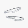 Wholesale S925 Sterling Silver Simple Design Line Ring For Women With Electroplating Process