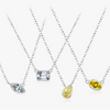 Wholesale S925 Sterling Silver Simple Geometric Diamond Women's Niche Chic Style Clavicle Chain Necklace
