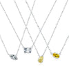 Wholesale S925 Sterling Silver Simple Geometric Diamond Women's Niche Chic Style Clavicle Chain Necklace
