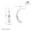 Wholesale S925 Sterling Silver Simple Geometric Electroplated Women's Petal Earrings