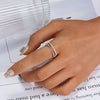 Wholesale S925 Sterling Silver Simple Geometric Micro Paved Zircon Ring With Electroplating Animal And Zodiac Shapes