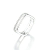 Wholesale S925 Sterling Silver Simple Geometric Micro Paved Zircon Ring With Electroplating Animal And Zodiac Shapes