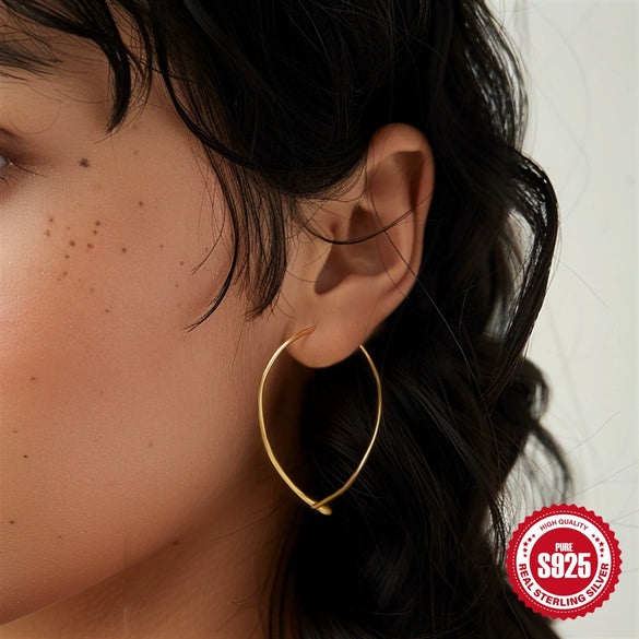 Wholesale S925 Sterling Silver Simple Geometric Star Moon Tassel Eardrop Earrings For Ladies