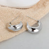 Wholesale S925 Sterling Silver Simple Irregular Concave And Convex Goldplated Female Stud Earrings