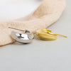 Wholesale S925 Sterling Silver Simple Irregular Concave And Convex Goldplated Female Stud Earrings