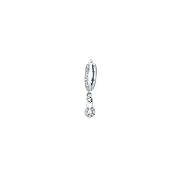 Wholesale S925 Sterling Silver Simple Light Luxury Niche Design Exquisite Trojan Horse Pin Pattern Pure Handmade Earrings For Women