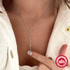 Wholesale S925 Sterling Silver Simple Lovethemed Ladies Clavicle Necklace With Leaf Pattern And Electroplating Y Chain