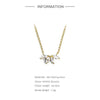 Wholesale S925 Sterling Silver Simple Petal Horse Eye Diamond Ochain Collarbone Necklace With Geometric Design For Women