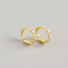 Wholesale S925 Sterling Silver Simple Rope Knot Winding Earring With Geometric Pattern And Electroplating Treatment
