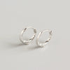 Wholesale S925 Sterling Silver Simple Rope Knot Winding Earring With Geometric Pattern And Electroplating Treatment