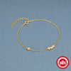 Wholesale S925 Sterling Silver Simple Women's Bracelet With Four Petal Flower Design And Electroplating Treatment
