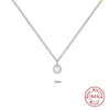 Wholesale S925 Sterling Silver Single Diamond Clavicle Necklace With Geometric Pattern And K Gold Plated Electroplating For Women