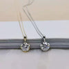 Wholesale S925 Sterling Silver Single Diamond 14K Gold Plated Cross Chain Necklace For Women Light Luxury Style