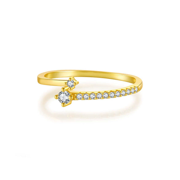 Wholesale S925 Sterling Silver Single Row Diamondencrusted Geometric Zircon Electroplated Ring For Women And Unisex