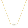 Wholesale S925 Sterling Silver Single Row Square Geometric Zircon Clavicle Chain With O Chain For Women Electroplated
