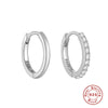 Wholesale S925 Sterling Silver Single Row Wave Geometric Earrings With Electroplating For Women