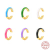 Wholesale S925 Sterling Silver Single Star Ear Clip With Geometric Design And Electroplating For Women