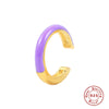 Wholesale S925 Sterling Silver Single Star Ear Clip With Geometric Design And Electroplating For Women