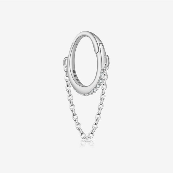 Wholesale S925 Sterling Silver Small Earrings With Retro Micro Inlaid Zircon And Classic Joker Ear Buckle Geometric Style Electroplated