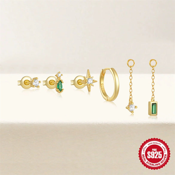 Wholesale S925 Sterling Silver Smooth Earrings With Ear Buckle Geometric Design Electroplating Treatment For Women Innovative Diy Ear Jewelry