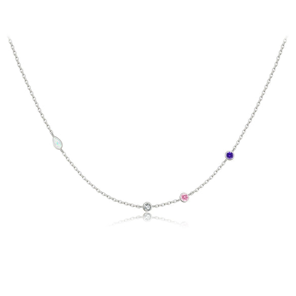 Wholesale S925 Sterling Silver Snake Clavicle Chain With Geometric Pattern And Electroplating In Fashion Style For Women
