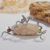 Wholesale S925 Sterling Silver Snake Crystal Ring Set With Gemstones For Men And Women Couple Ring Animal Zodiac Design