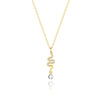 Wholesale S925 Sterling Silver Snake Pendant Clavicle Chain With Geometric Pattern And Electroplating For Women