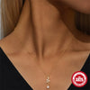 Wholesale S925 Sterling Silver Snake Pendant Clavicle Chain With Geometric Pattern And Electroplating For Women