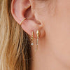 Wholesale S925 Sterling Silver Snake Shaped Earrings With Zircon Animal Tassel Rattlesnake Design Minimalist Style For Women