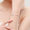 Wholesale S925 Sterling Silver Snake Shaped Opening Bracelet With Niche Design And Micro Inlay For Women