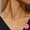 Wholesale S925 Sterling Silver Snakeshaped Necklace With Zircon Splicing And Geometric Design Fashion Ol Style O Word Chain