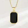 Wholesale S925 Sterling Silver Square Geometric Retro Necklace For Female