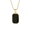 Wholesale S925 Sterling Silver Square Geometric Retro Necklace For Female