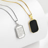 Wholesale S925 Sterling Silver Square Geometric Retro Necklace For Female