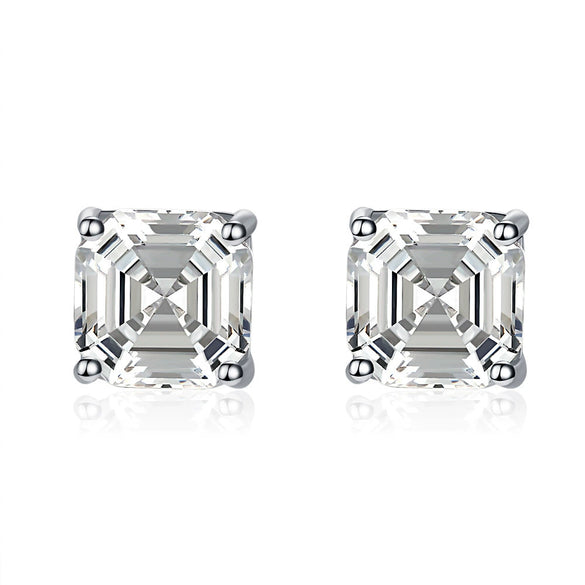 Wholesale S925 Sterling Silver Square Gold Plated Light Luxury Niche All Match Design Sense Women's Earrings With Electroplating Process