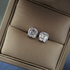 Wholesale S925 Sterling Silver Square Gold Plated Light Luxury Niche All Match Design Sense Women's Earrings With Electroplating Process