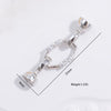 Wholesale S925 Sterling Silver Square Pearl Connection Buckle Jewelry Closing Buckle With Zirconia Treatment For Diy Bracelet And Necklace