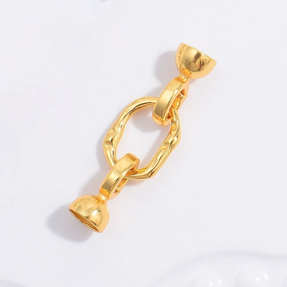 Wholesale S925 Sterling Silver Square Pearl Connection Buckle Jewelry Closing Buckle With Zirconia Treatment For Diy Bracelet And Necklace
