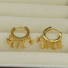 Wholesale S925 Sterling Silver Star And Moon Earrings With Electroplating Fashionable And Simple