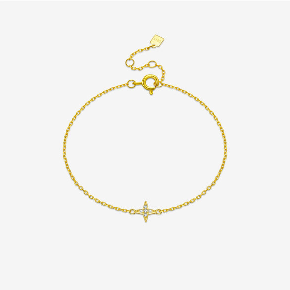 Wholesale S925 Sterling Silver Star Bracelet For Women With Electroplating Treatment Light Luxury Design
