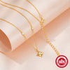 Wholesale S925 Sterling Silver Star Clavicle Chain With Inlaid Zircon And Geometric Design Electroplated For Women