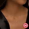 Wholesale S925 Sterling Silver Star Clavicle Chain With Inlaid Zircon And Geometric Design Electroplated For Women