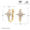 Wholesale S925 Sterling Silver Star Earrings Electroplated Minimalist Design For Women