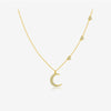 Wholesale S925 Sterling Silver Star Moon Geometric Fashion Simple All Match Stacked Clavicle Chain With Platinum And 18K Gold Electroplating For Women