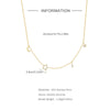 Wholesale S925 Sterling Silver Star Moon Overlapping Collarbone Necklace With Electroplating And Geometric Styling For Women