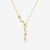 Wholesale S925 Sterling Silver Star Moon Pendant Necklace With Geometric Design And Electroplating