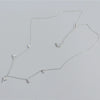 Wholesale S925 Sterling Silver Star Pattern Cross Chain Light Luxury Necklace With Electroplating